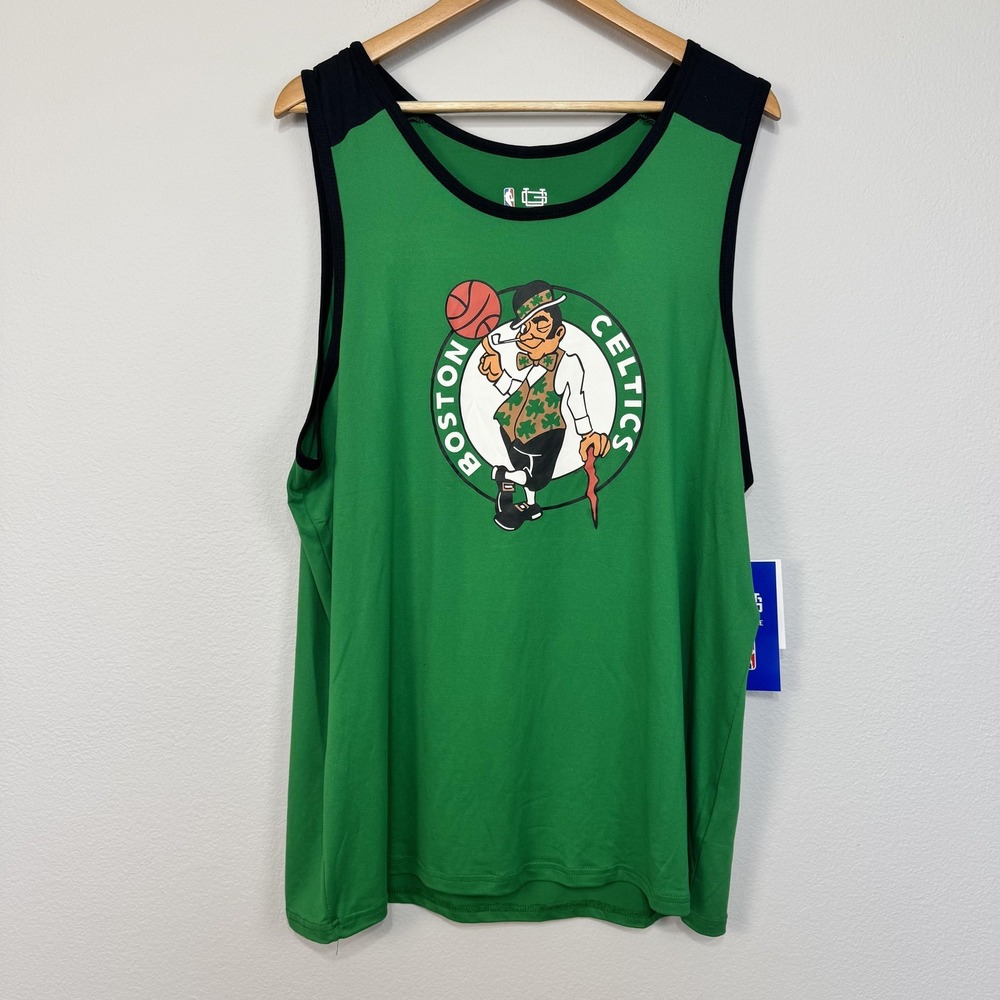 Boston Celtics Shirt Mens XL Green NBA Basketball Ultra Game Jayson Tatum 0‎